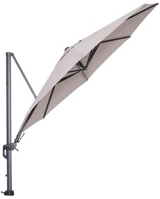 Garden Impressions Hawaii zweefparasol Ø350 cm - frame carbon black - doek zand