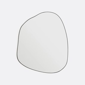 Organische vorm spiegel, lengte 88,9 cm, hoogte 74,6 cm, ORNICA