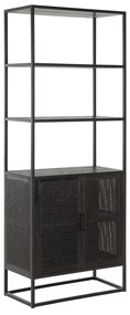 Must Living Spiderman Zwarte Kast Met Open Vakken - 75x40x190cm.