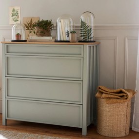 Stolp in glas met zwarte sokkel H32 cm, Campa