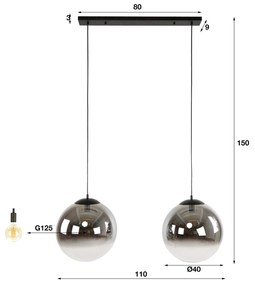 Hanglamp Met Grote Glasbollen