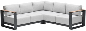 Garden Impressions Malakka loungebank 3-delig - light teak look