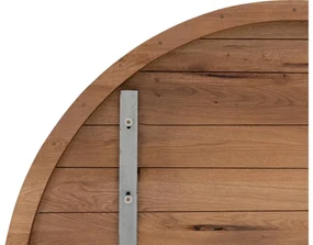 Goossens Eettafel Blade, Strak blad rond 120 x 120 cm 6 cm dik
