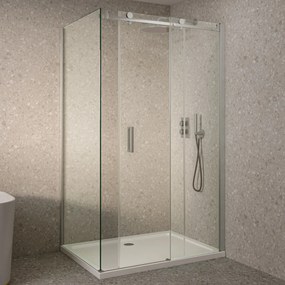 Saniclear Supreme douchecabine 90x90cm anti-kalk RVS