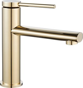 Wastafelkraan Rea Oval Gold Low