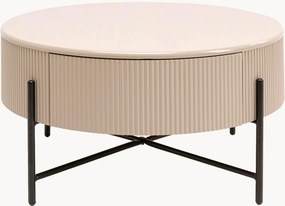 Ronde salontafel Riffle met opbergruimte