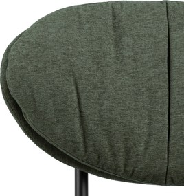 SOPHIA Groen (stof Apia 352)/zwart onderstel - RELAXFAUTEUIL STOEL VOOR DE WOONKAMER/HET KANTOOR MET BEKLEDING