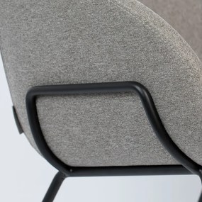 Zuiver Feston Design Fauteuil Grijze Stof