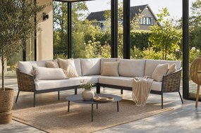 Hoek loungeset 5 personen Aluminium Taupe  Coco Ewa/Pacific