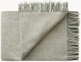 Wollen plaid Drejø met franjes