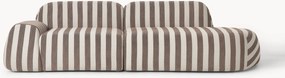 Modulaire teddy chaise longue Wolke (3-zits)