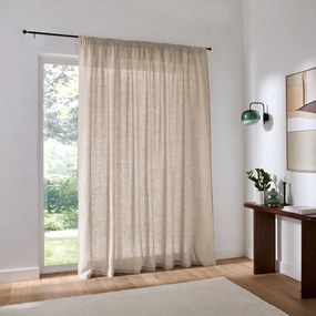 Linnen gordijn met grote breedte en plooien, Onega