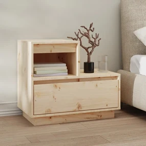 vidaXL Nachtkastje 60x34x51 cm massief grenenhout