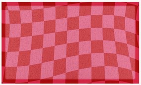 Wasbare deurmat Fuchsia Wavy
