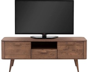 Goossens Tv Meubel Bjarte, 2 deuren 1 lade 1 open vak 135 cm breed