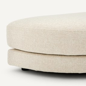 Modulaire voetensteun in bouclé stof, TIBERIO