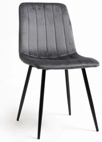Fluwelen Miller Black Stoel