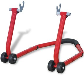 vidaXL Motorfiets achterwiel standaard rood