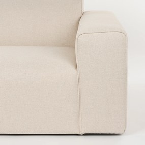 Zuiver Milka Sand Design Bank Met Chaise Longue Links Zandkleur