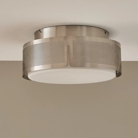 Plafondlamp in ijzer en opaline, DARJA