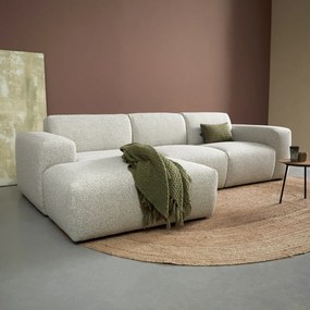 Moderne Hoekbank Beige Links