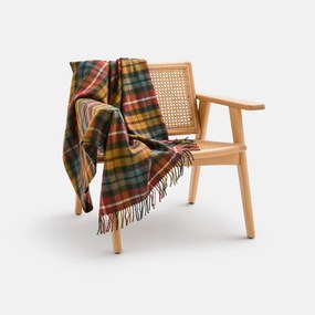 Schotse plaid in tartan-stijl, met franjes, ESTRIA