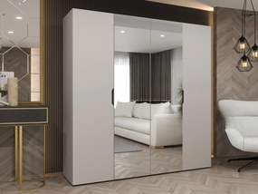 Kledingkast Hartford 514, Kasjmier, 202x200x50cm, 144 kg, Kledingkast deuren: Met scharnieren