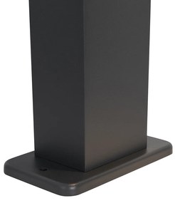 Industriële staande buitenlamp donkergrijs 65 cm IP44 - Baleno