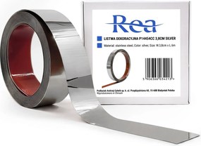 Zelfklevende decoratieve sierlijst Rea P14454CC 3,8cm Silver
