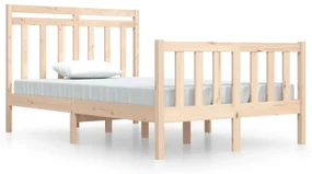 vidaXL Bedframe massief hout 120x190 cm 4FT Small Double