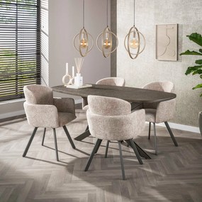 Eettafel Hanglamp Cirkels Beige