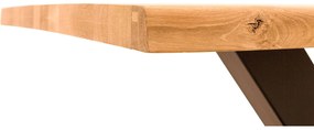 Goossens Eettafel Blade, Boomstamblad 180 x 100 cm 5 cm dik