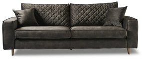 Rivièra Maison - Kendall Sofa 3,5 Seater, velvet, grimaldi grey - Kleur: grijs
