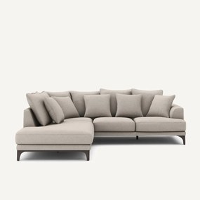 Hoekbank van gestructureerde viscose en linnen, ARMENTO