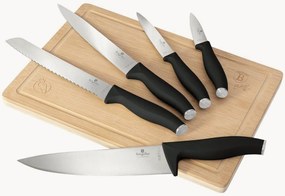 Messenset met snijplank Bamboo, 6-delig