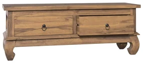 vidaXL Tv-meubel 110x35x40 cm massief teakhout