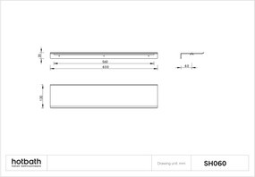 Hotbath &More planchet 60cm koper geborsteld PVD