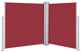 vidaXL Tuinscherm uittrekbaar 140x600 cm rood