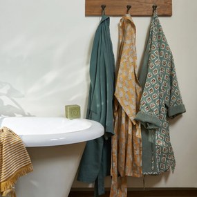 Badjas, kimono model, badstof binnenin, Cilou, Cilou