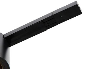 Modern 1-fase railsysteem met 5 spots zwart - Rondoo Up