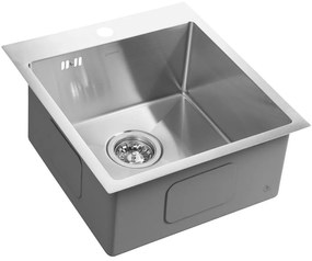 Sapho Epic spoelbak 44x48x20cm met kraangat RVS