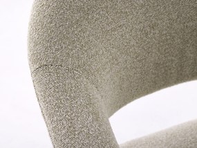 GARDA beige mélange (stof Lake 120) / gebleekt eiken geolied - GESTOFFEERDE STOEL VOOR WOONKAMER/EETKAMER