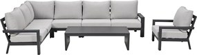 Garden Impressions Sorelli loungeset 6-delig - donker grijs
