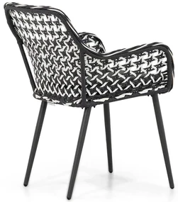 Domani Furniture Emory Dining Tuinstoel Wicker Zwart