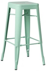 Set Van 2 Stapelbare Hoge Krukken In Staal Lix Groen – Mint & ↑75 Cm - Sklum