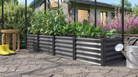 Vitavia Verhoogd zaaibed Linus In&amp;Out 401 L - graniet/zwart - 40,3cm