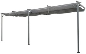 Antraciet terrasoverkapping Santana 3x6m Garden Point