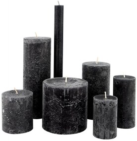 HEMA Rustieke Kaarsen Zwart (zwart)