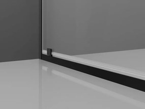 Mexen Exo draaibare douchecabine 90 x 90 cm, transparant, zwart - 8181-090-090-70-00
