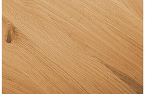 Goossens Hoektafel Bjarte, hout eiken blank, stijlvol landelijk, 50 x 45 x 50 cm